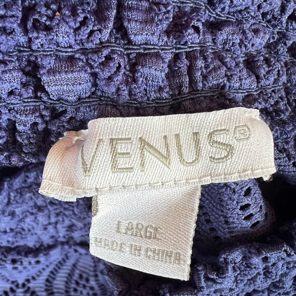 Venus Swimwear Navy Lace Cover-up Shorts, size large, EUC, summer, swimsuit - Picture 7 of 7